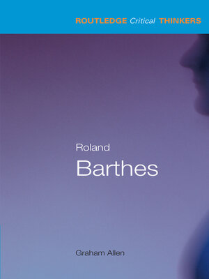 cover image of Roland Barthes